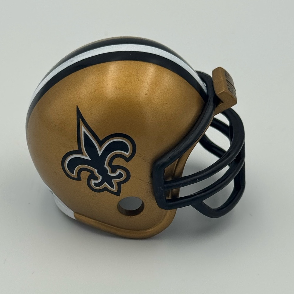 Vintage New Orleans Saints Mini Football Helmet Mighty Racers NFL 2006 2.5"